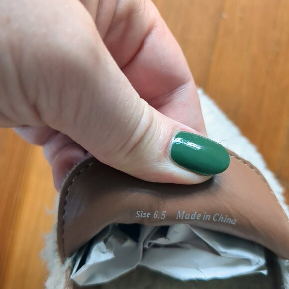 Dolce Vita Cream Loafers with Silver Chain - Picture 7 of 13